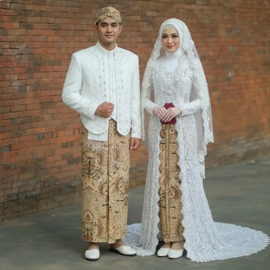 Gambar referensi Kebaya Akad Putih, kode A115