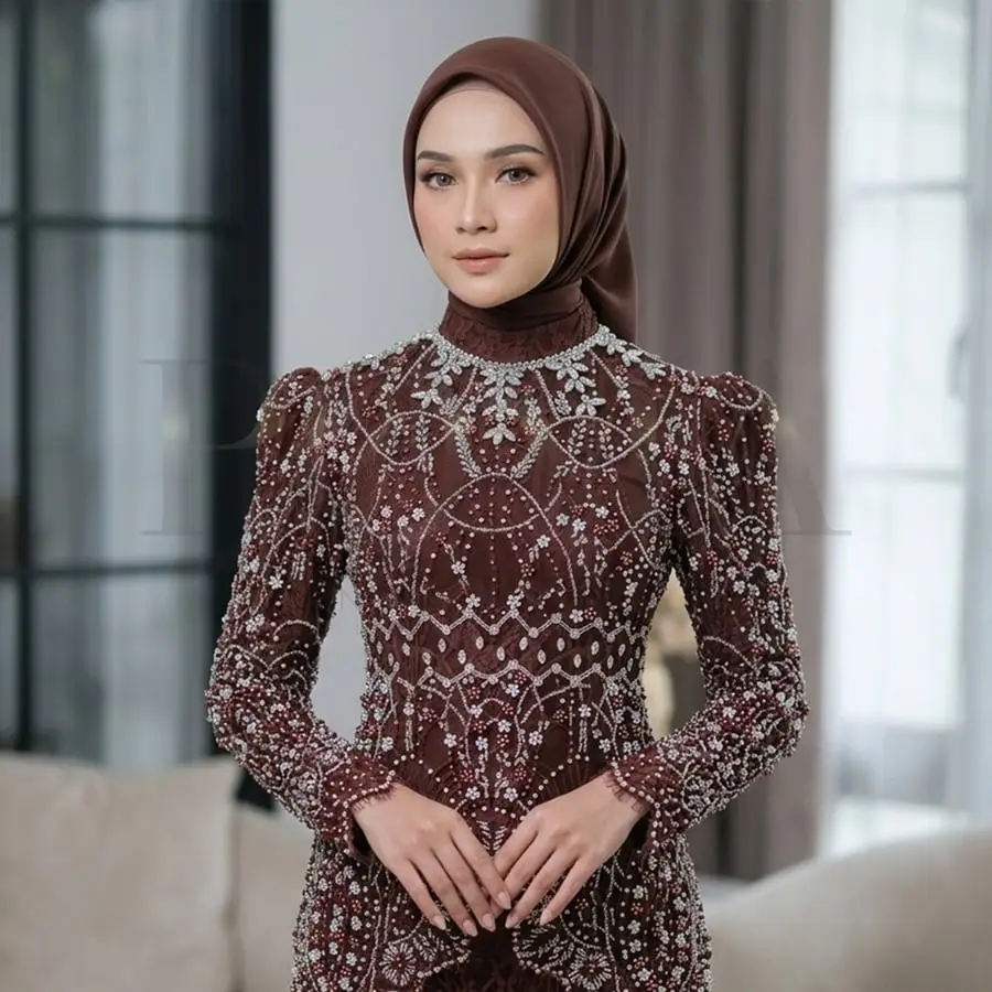 Gambar referensi Busana Kebaya Penerima Tamu / Wisuda / Domas, kode D048