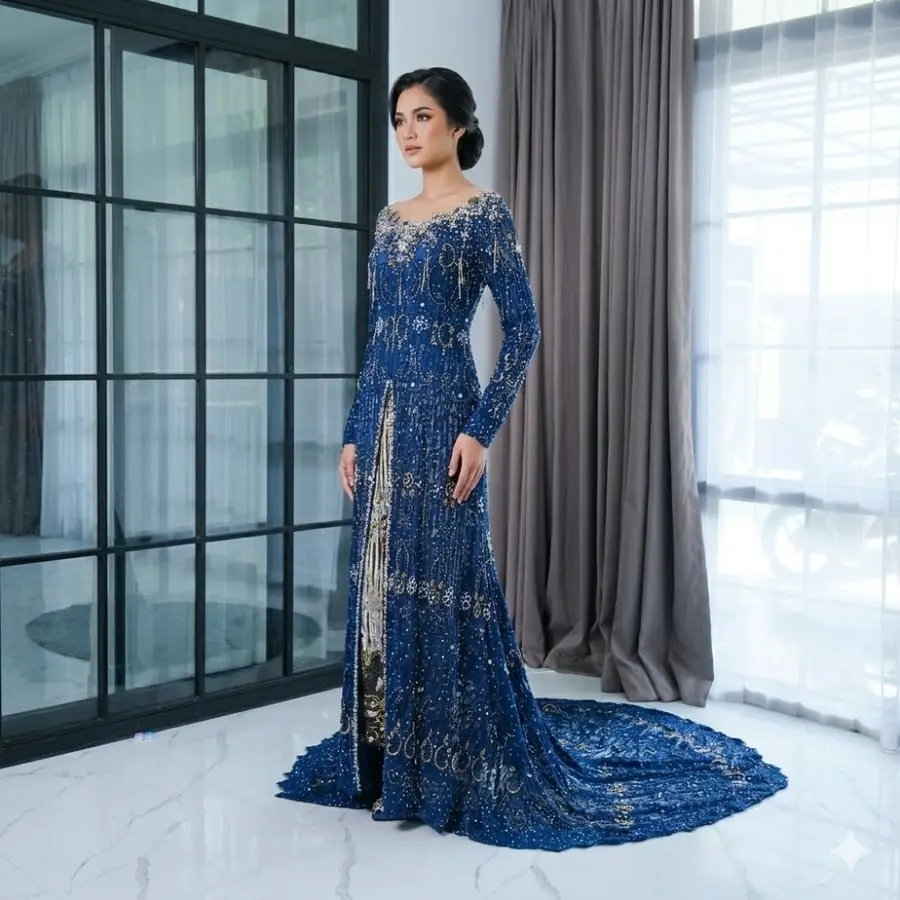 Gambar referensi Kebaya Navy, kode R56