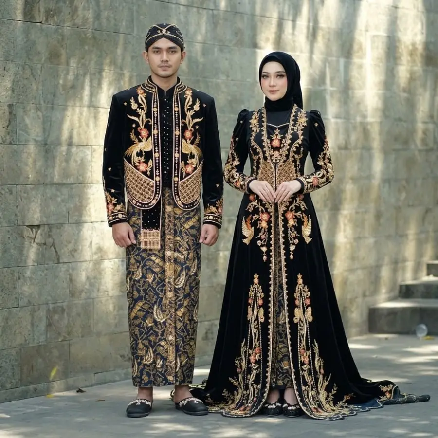 Gambar referensi Kebaya Hitam, kode T110