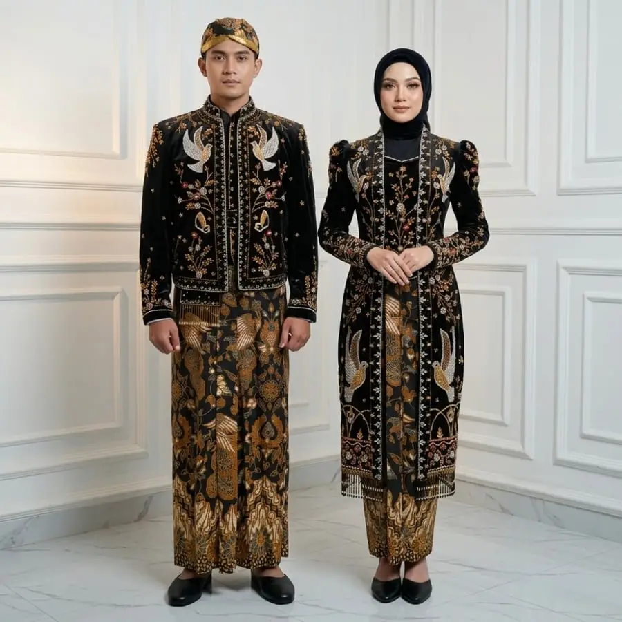 Gambar referensi Kebaya Hitam, kode T113